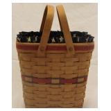 1991 Longaberger Patriotic Basket w/ Am Stars &