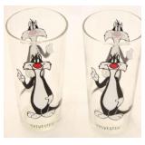 Pair of Sylvester Glasses 1973 by Pepsi
