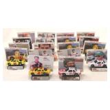 Group lot racing legends cars w/ stands & cards