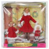 Holiday Sisters Barbie gift set