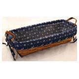 1994 Longaberger Flower Pot basket w/ fabric liner