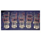 10 Bud Light beer glasses