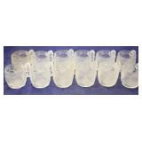 12 McDonalds Flintstone 1993 glass mugs