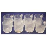 8 Vintage 1993 McDonalds Flintstone glass mugs