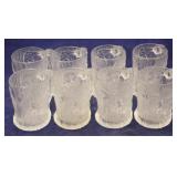 8 Vintage 1993 McDonalds Flintstone glass mugs
