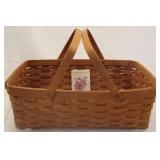1989 Longaberger Pantry Basket w/ swivel handles
