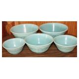 5 pc. Stoneware Mixing Bowl Set