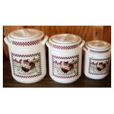 3 pc. Rooster Canister Set