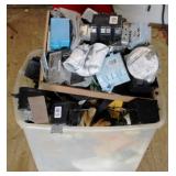 Plastic Tote full of assorted items