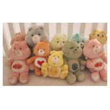 Lot of 10 Care Bears Stuffed Bears