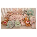 Lot of 21 Care Bears Stuffed Bears