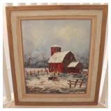 Framed Oil on Canvas (SIgned)