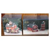 2 pc Dickens Keepsake Lighted Houses in Box
