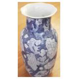 Blue/White Oriental Vase
