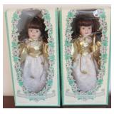 Lot of 2 Porcelain Dolls (New in box)