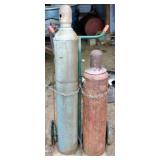 2 Air Tanks w/ Handtruck/dolly