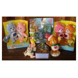 7 pc. lot assorted Care Bears
