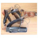 Lot of 2 Leather Pistol Holsters