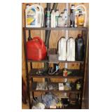 Metal Shelf w/ contents