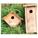 Pair of Wood Bird houses