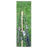 Lot of fishing rods- AS IS