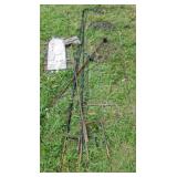Lot of Shepherd Hooks & yard decorations