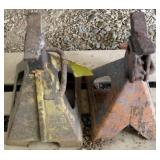Pair of metal jack stands