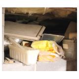 Lot of Assorted Items in Crawl Space