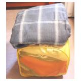 Lot of Assorted Linens w/Laundry Basket