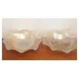 Pair Carnival Glass Bowls