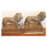 Pair Decorative Lion Figures