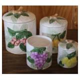 4 pc. Ceramic Canister Set
