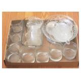 Tray Lot of Assorted Glass items