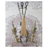 Fireplace Set with Andirons