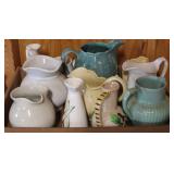 Tray Lot Assorted Pitchers