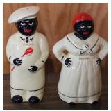 2 pc. Black Americana Salt & Pepper Shaker Set