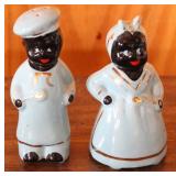 2 pc. Black Americana Salt & Pepper Shakers