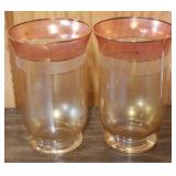 Pair Glass Vases