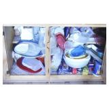 Cabinet Lot  Assorted Items