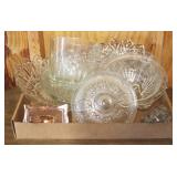 Tray Lot Assorted Glass Items