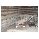 Lot of Lawn Mowers and Scrap Metal