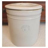 6 Gallon Stoneware Crock with Lid