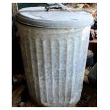 Metal Trash Can