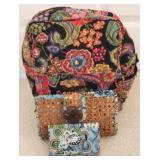 Vera Bradley Backpack, Purse, and Wallet
