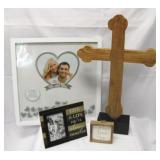 Lot of Assorted items- wooden cross