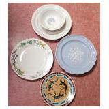 Group lot of misc plates