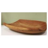 Wooden dough bowl