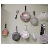 Wall lot of assorted kitchenware