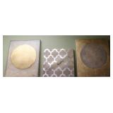 3pc Abstract art on canvas