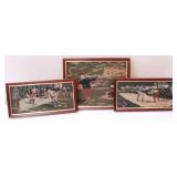 3 pcs of Framed Tapestry